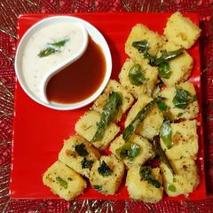 Fried Dhokla A picture of Fried Dhokla.