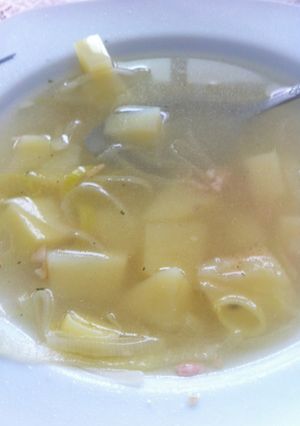 Una foto de Sopa de Poro