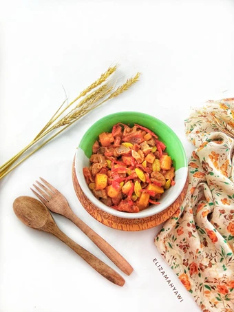 Langkah Mudah untuk Membikin Resep Sambal goreng pete hati krecek kentang simple yang Bisa Manjain Lidah Anti Ribet, Uenak Banget