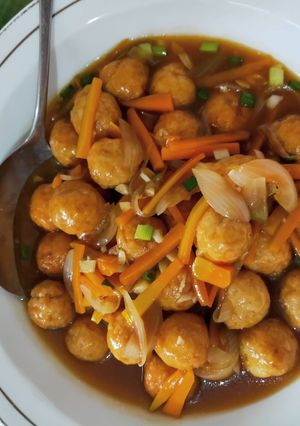 Foto resep Bola Daging dengan Saus Asam Manis
