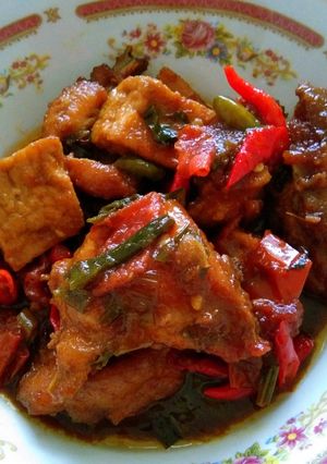 Foto resep Ayam & tahu kecap Pedas Manis