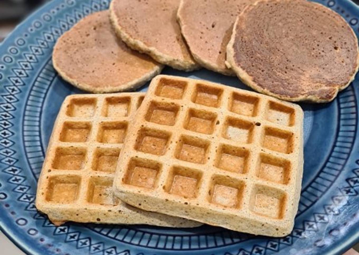 Waffles de avena y banana sin TACC