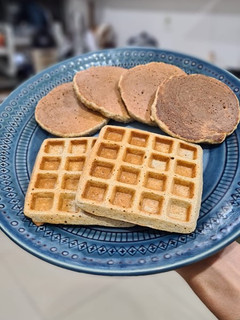 Una foto de Waffles de avena y banana sin TACC