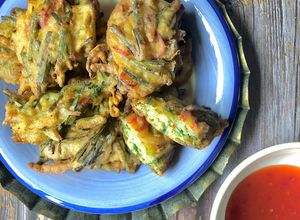 Gambar Cucur Kucai Ikan Bilis