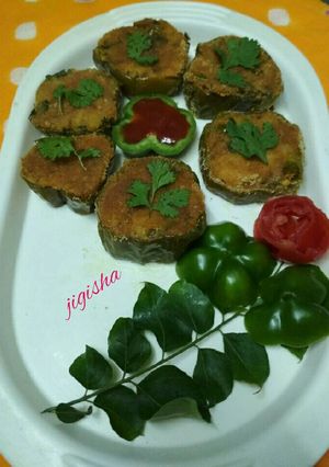 A picture of Potato capsicum rings.