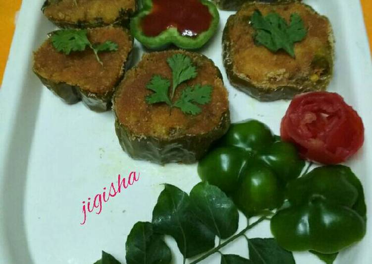 Steps to Make Favorite Potato capsicum rings