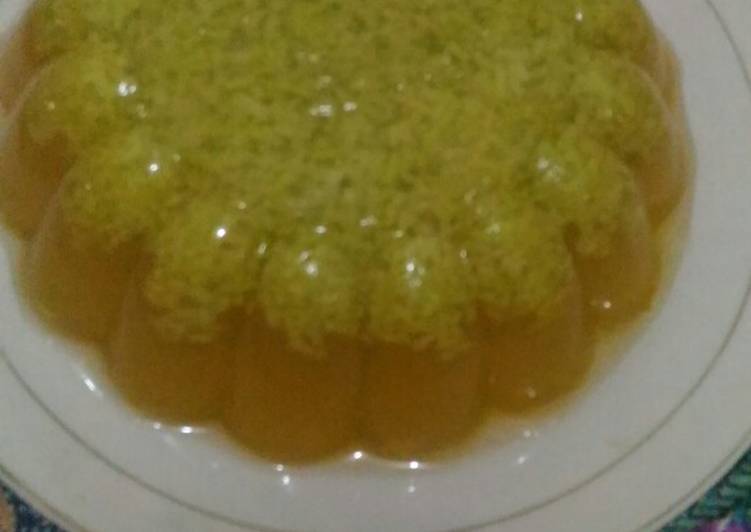 Resep Agar-agar Tape Ketan Hijau, Enak Banget