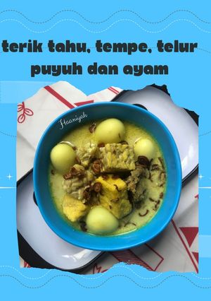 Foto resep Terik tahu, tempe, telur puyuh, ayam (MPASI 1+)