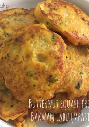 Foto resep Butternut squash fritter/Bakwan labu (Mpasi 1y+)