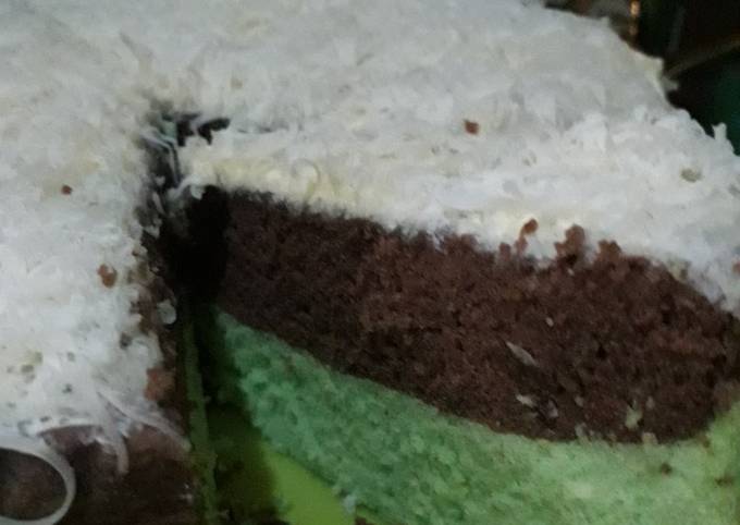 Bolu Kukus Coklat Pandan