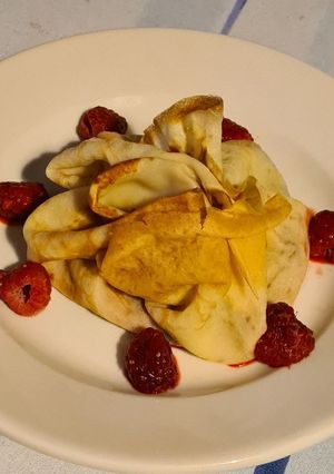 Une photo de Aumônière framboise chocolat