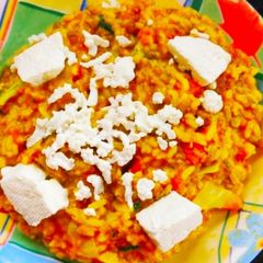 A picture of Veg paneer khichdi.