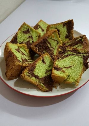 Foto resep Chiffon pandan coklat
