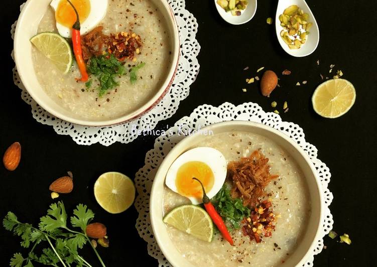 Steps to Make Any-night-of-the-week Brown Rice &amp; Chicken Congee