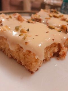 صورة لوصفة بسبوسه بالحليب المكثف والجبنه