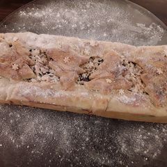 A picture of Sig's Boozy Mince, Cranberry and Marzipan Pie.