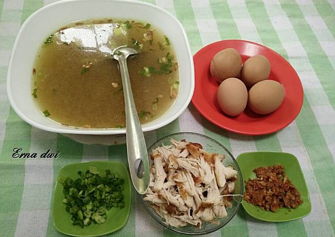 Soto bening sambel kemiri