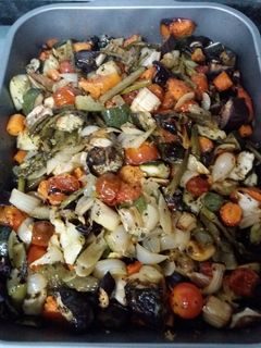 Una foto de Verduras al horno