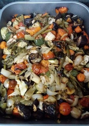 Una foto de Verduras al horno