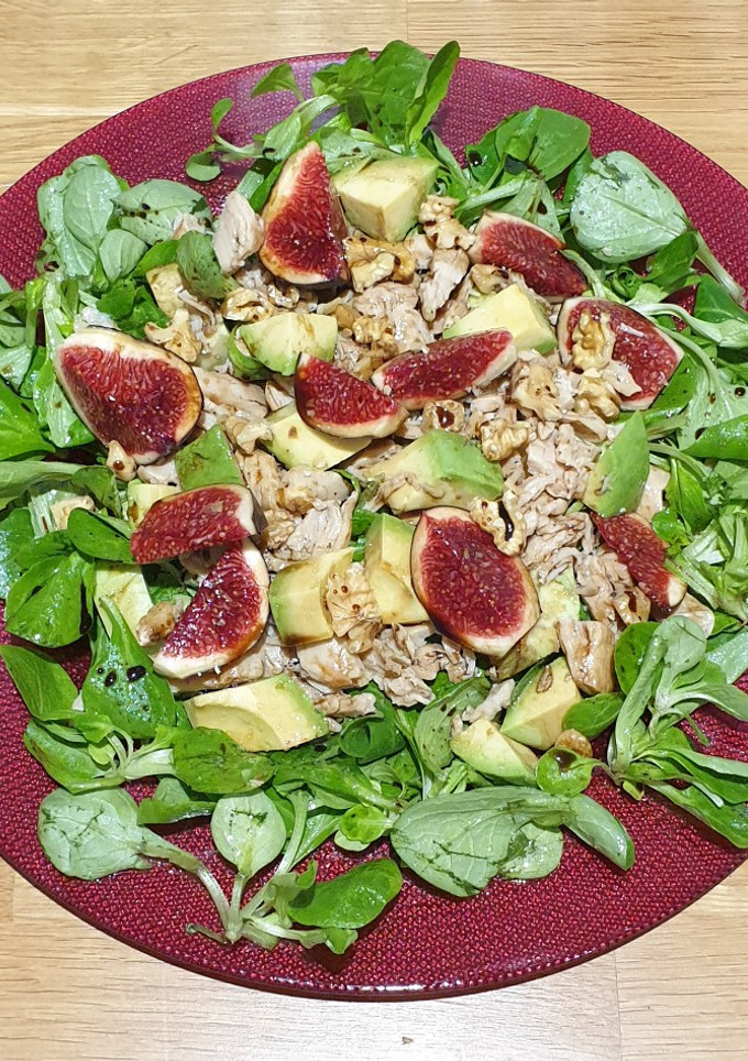 Una foto de Ensalada de higos