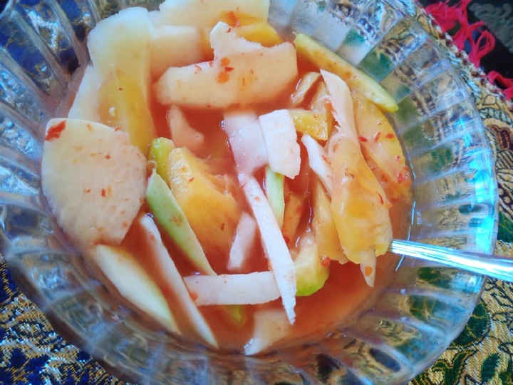 Cara Gampang Menyiapkan Resep Es rujak buah segar yang Sempurna Anti Ribet, Sempurna