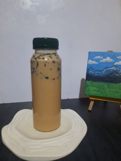 Foto resep Roasted Milk Tea Grass Jelly by BuNda 💕