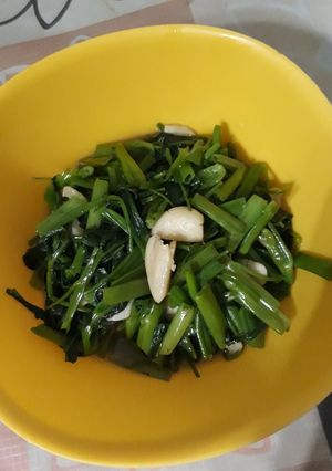 Foto resep Kangkung cah bawang putih