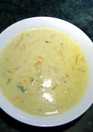 صورة لوصفة شوربة سي فوود 🍤🦐🐚