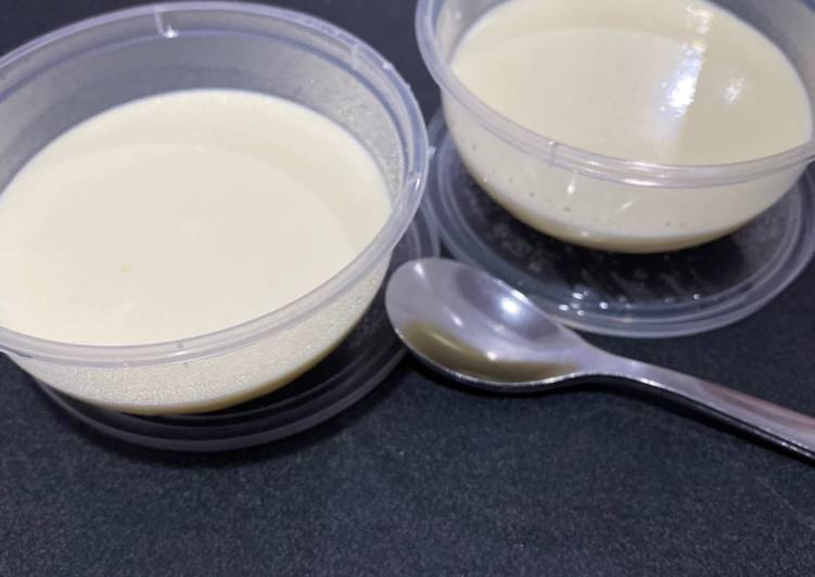 Cara Gampang Menyiapkan 2. Pudding Gyukaku / Milk Custard Pudding yang Lezat Sekali