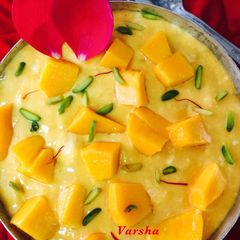 A picture of Mango Sago Rabdi.