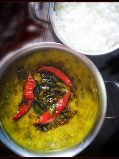 A picture of Andra green pappu(dal).