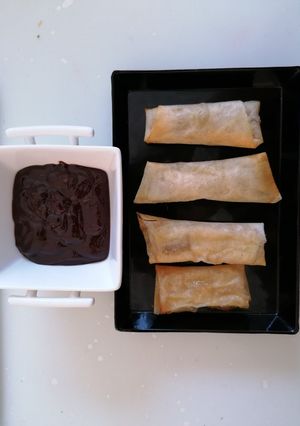 Une photo de Nems banane-chocolat