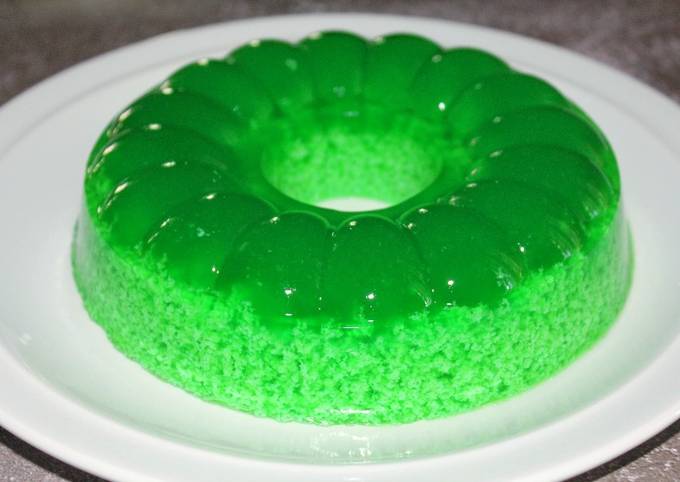 Panduan Membuat Resep Puding lumut pandan anti gagal