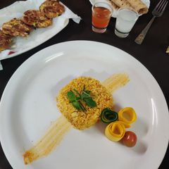 A picture of Masala zucchini pulav.