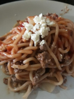 Una foto de Spaghetti a la boloñesa