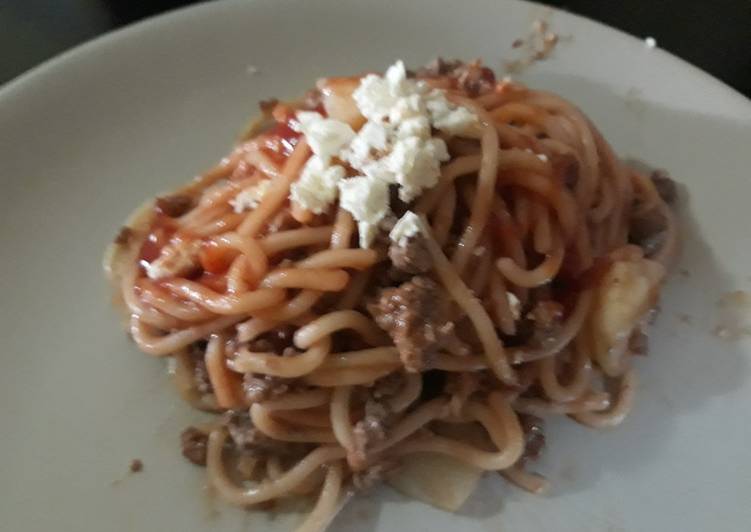 Spaghetti a la boloñesa