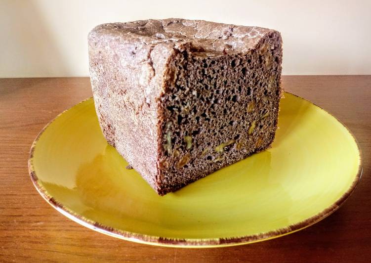 Pan integral con pasas y nueces (panificadora)