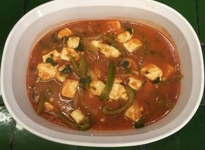 Una foto de Queso panela con rajas