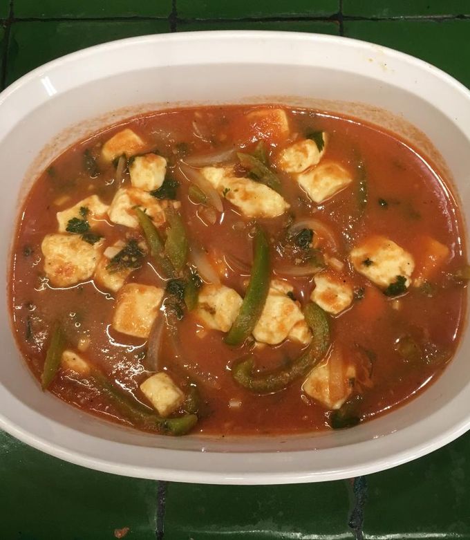 Una foto de Queso panela con rajas