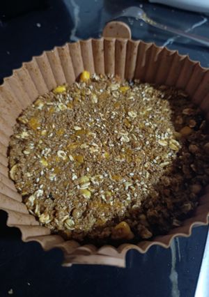 Una foto de Torta de Calabaza con auyama y copos de avena
