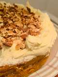 Carrot Cake (Clean Recipe - But the Cream Isn't Low-Cal!)
