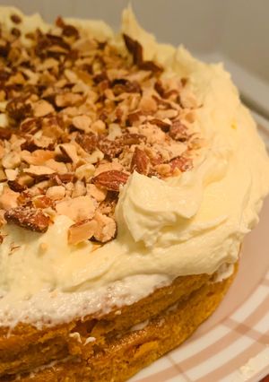 A picture of Carrot Cake (Clean Recipe - But the Cream Isn't Low-Cal!).