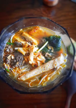 Hình của món Bún riêu cáy biển (ba khía).