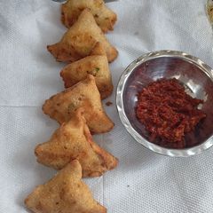 Mini samosa A picture of Mini samosa.