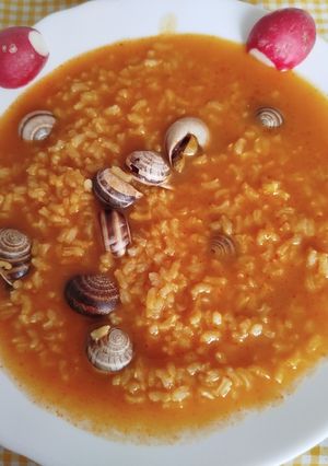 Una foto de Arroz con Cabrillas en salsa exprés