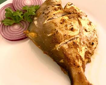 The New Way Making Recipe Bakedtawa pomfret Delicious Perfect