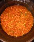Salsa boloñesa vegana de lentejas rojas