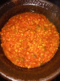 Una foto de Salsa boloñesa vegana de lentejas rojas