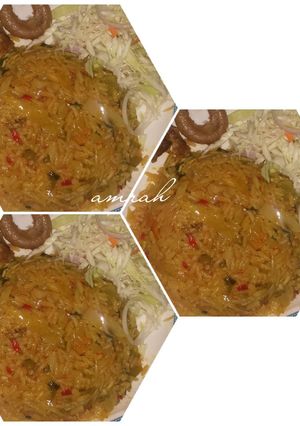 A picture of Cole jollof rice.