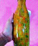 Salsa semi picante de pimientos asados y berenjenas